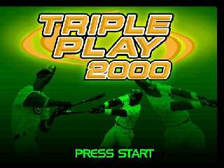 Triple Play 2000 title screen for Nintendo 64